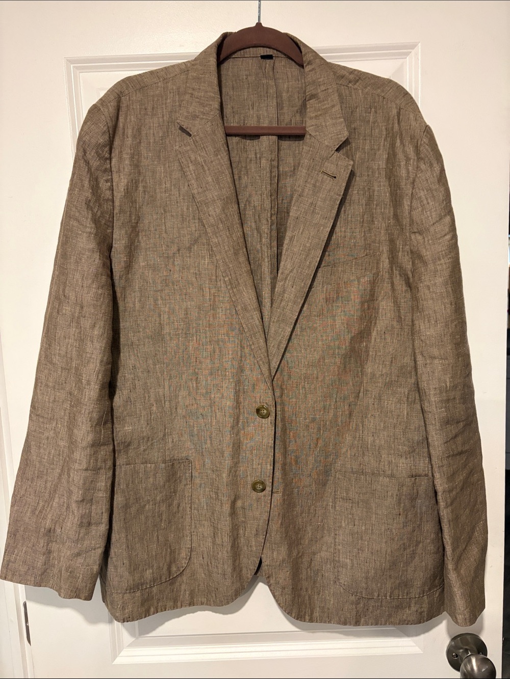 J. Crew Men's Ludlow Linen Tan Sport Coat slim fit